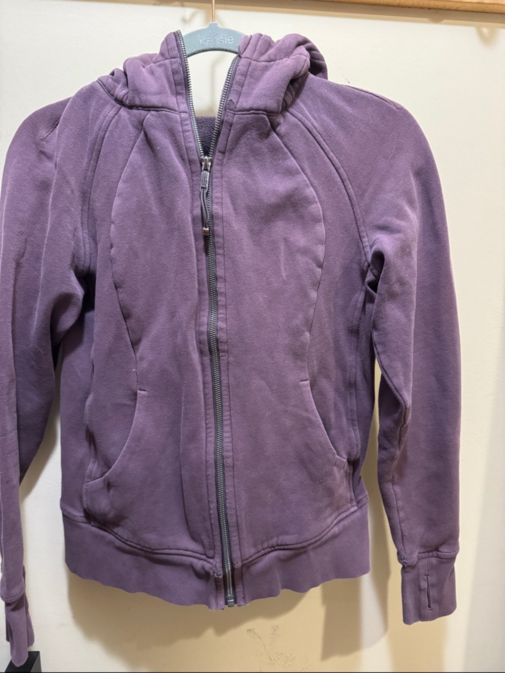 Lululemon Purple Hooded Zip-Up Sweatshirt